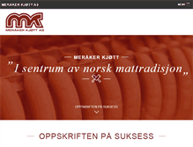 Tablet Screenshot of merakerkjott.no